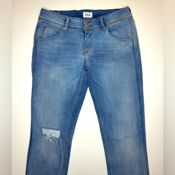 Hudson Women's Collin Skinny Ankle Blue Jeans Size- 29 - Picture 2 of 9